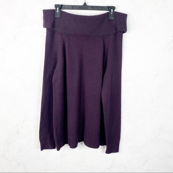 [Gap] Dark Purple Off The-Shoulder Sweater - Picture 2 of 2